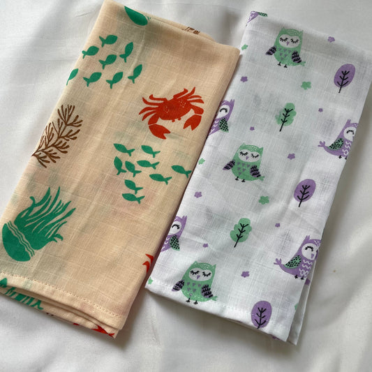 Muslin Hand / Lunch Towel SET OF 2