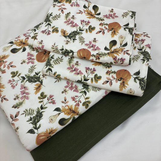 Pumpkin King Size Cotton Bedspread 100x110 in