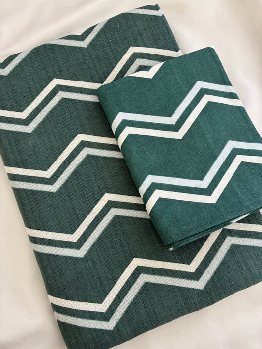 Single Size Cotton Bedspread with 1 Pillow Cover 60 x 90 in