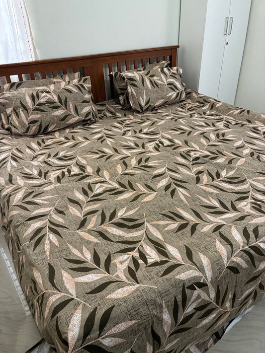 Premium Soft King Size Bedspread 110 x 120 inches With 4 Pillow Covers
