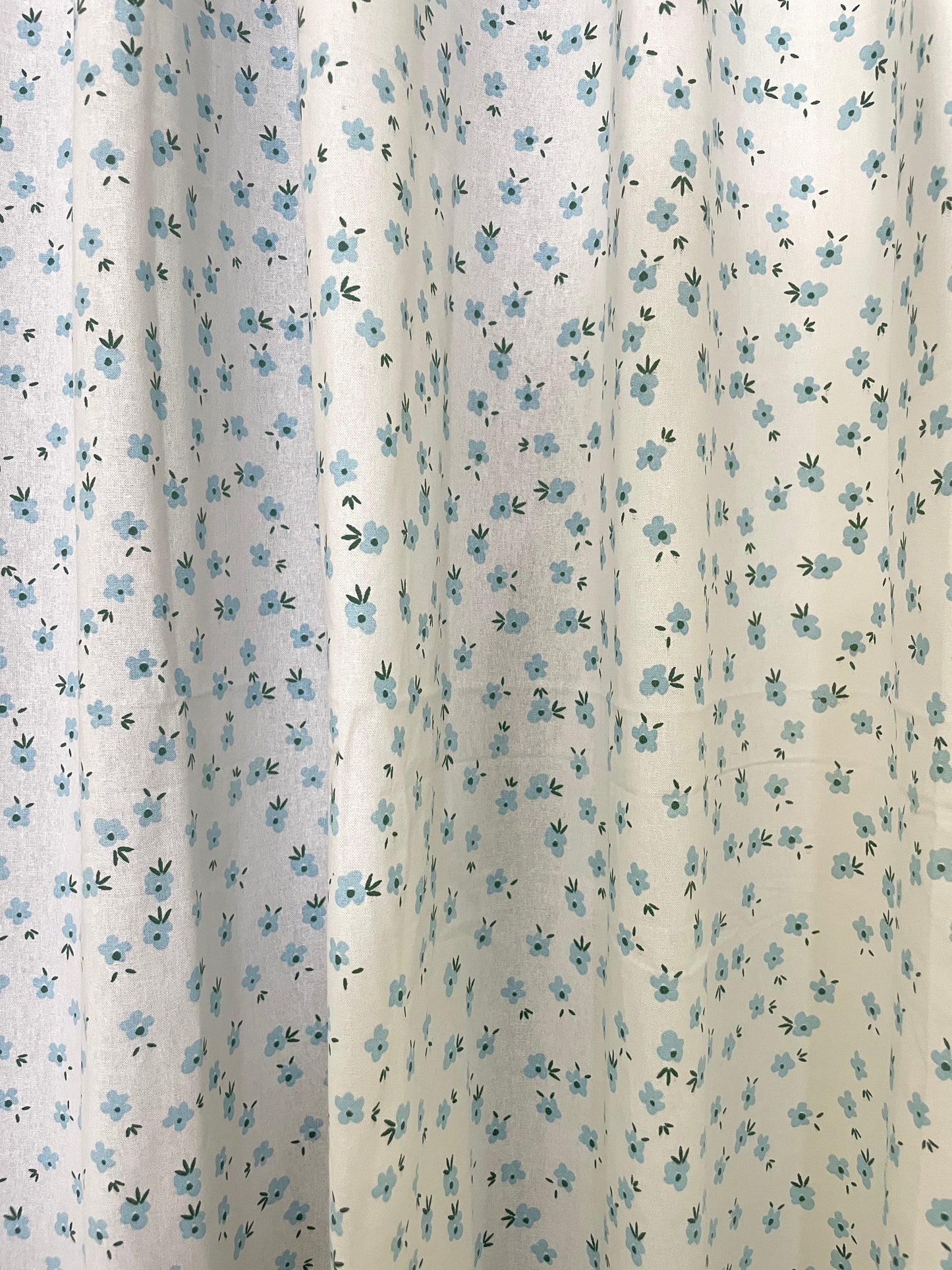 Floral Print Cotton Curtains