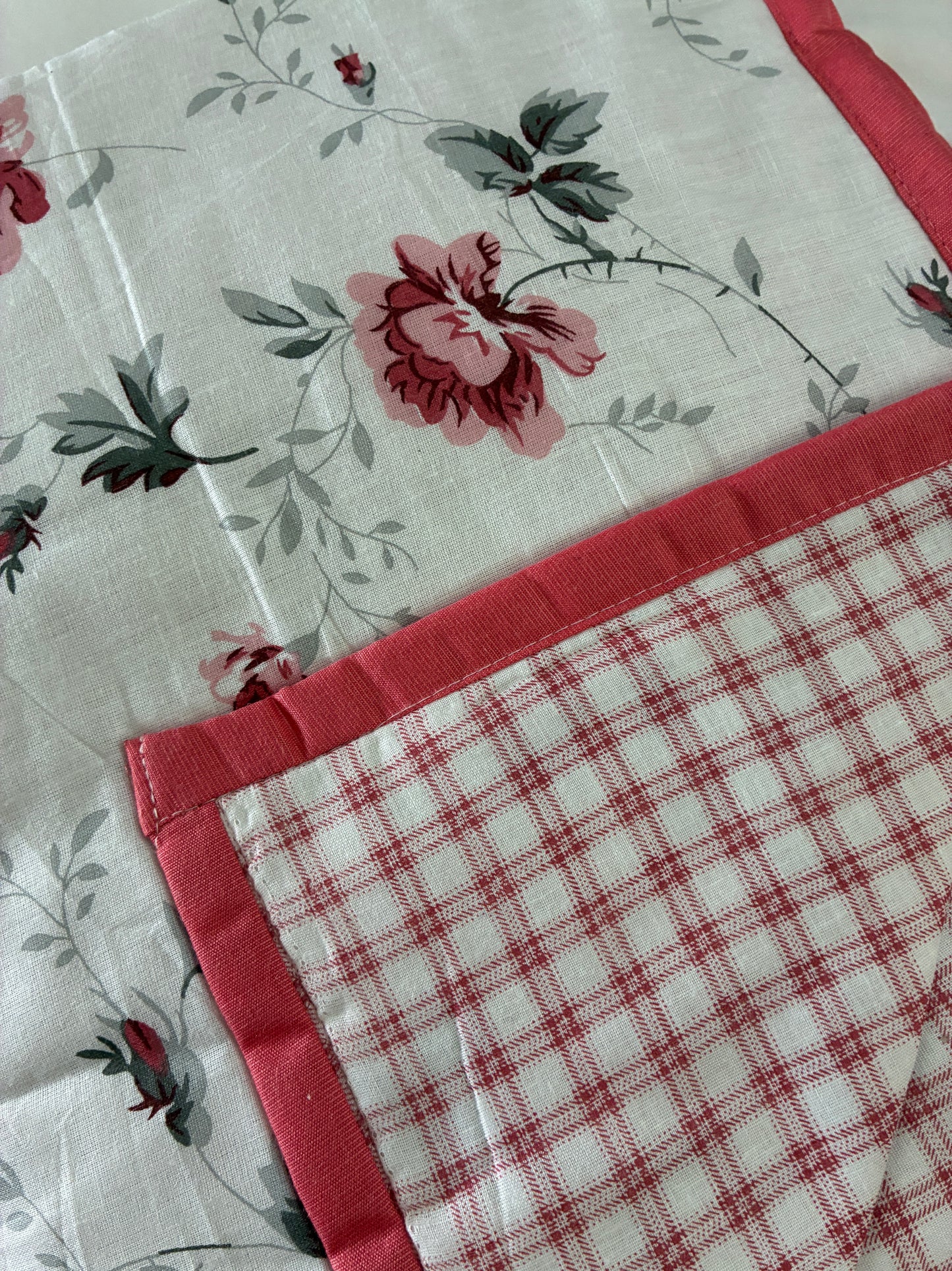 Pink Floral Single Size Cotton Dohar