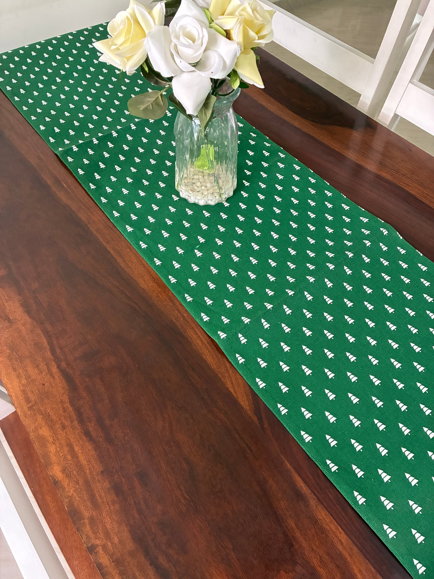 Christmas Tree Table Runner 6 ft long