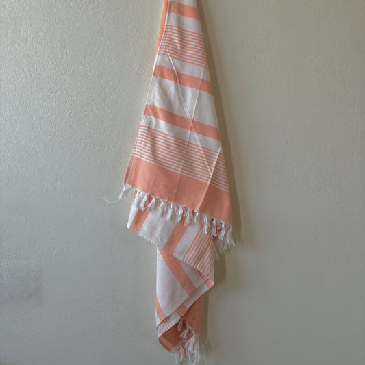 Orange Stripes Bamboo Bath Towels
