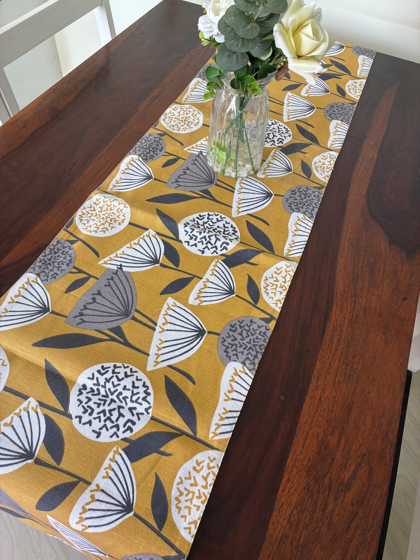 Mustard Table Runner 7 ft long