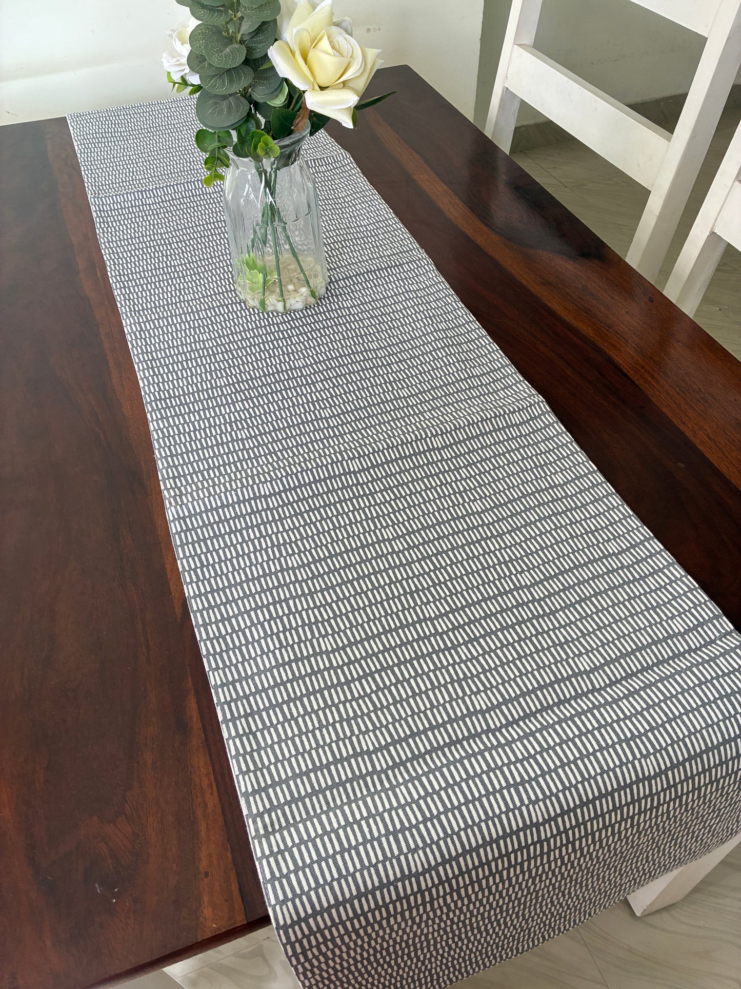 Abstract Table Runner 7 ft long