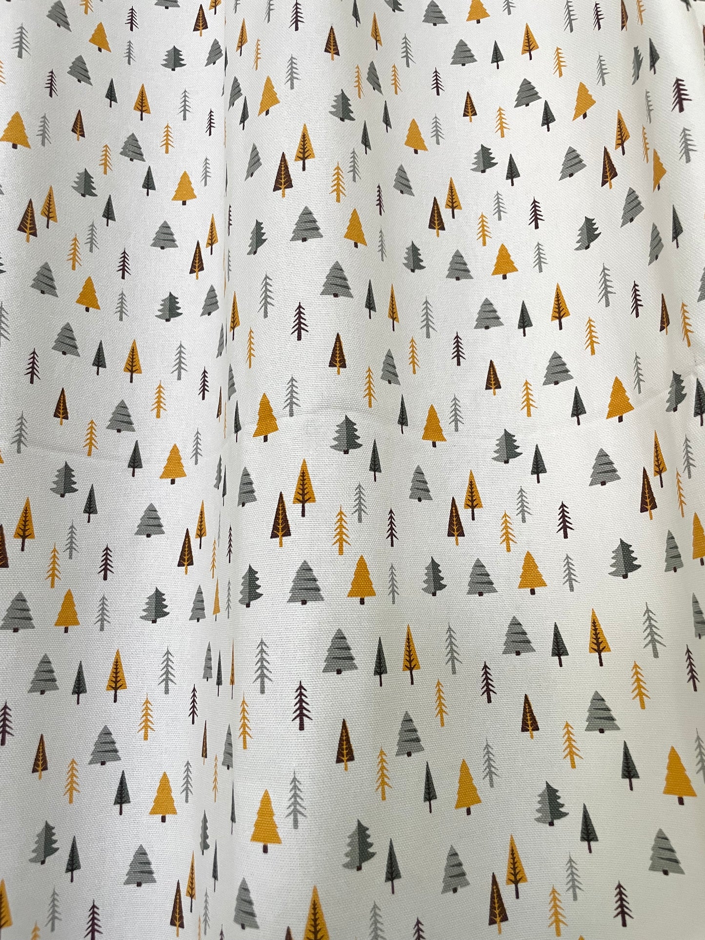 Colourful Christmas Tree Cotton Curtains