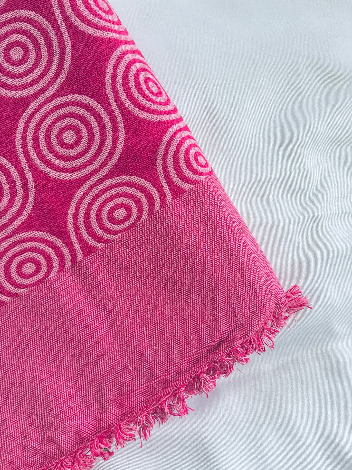 Thick Pink Cotton Blanket / Throw