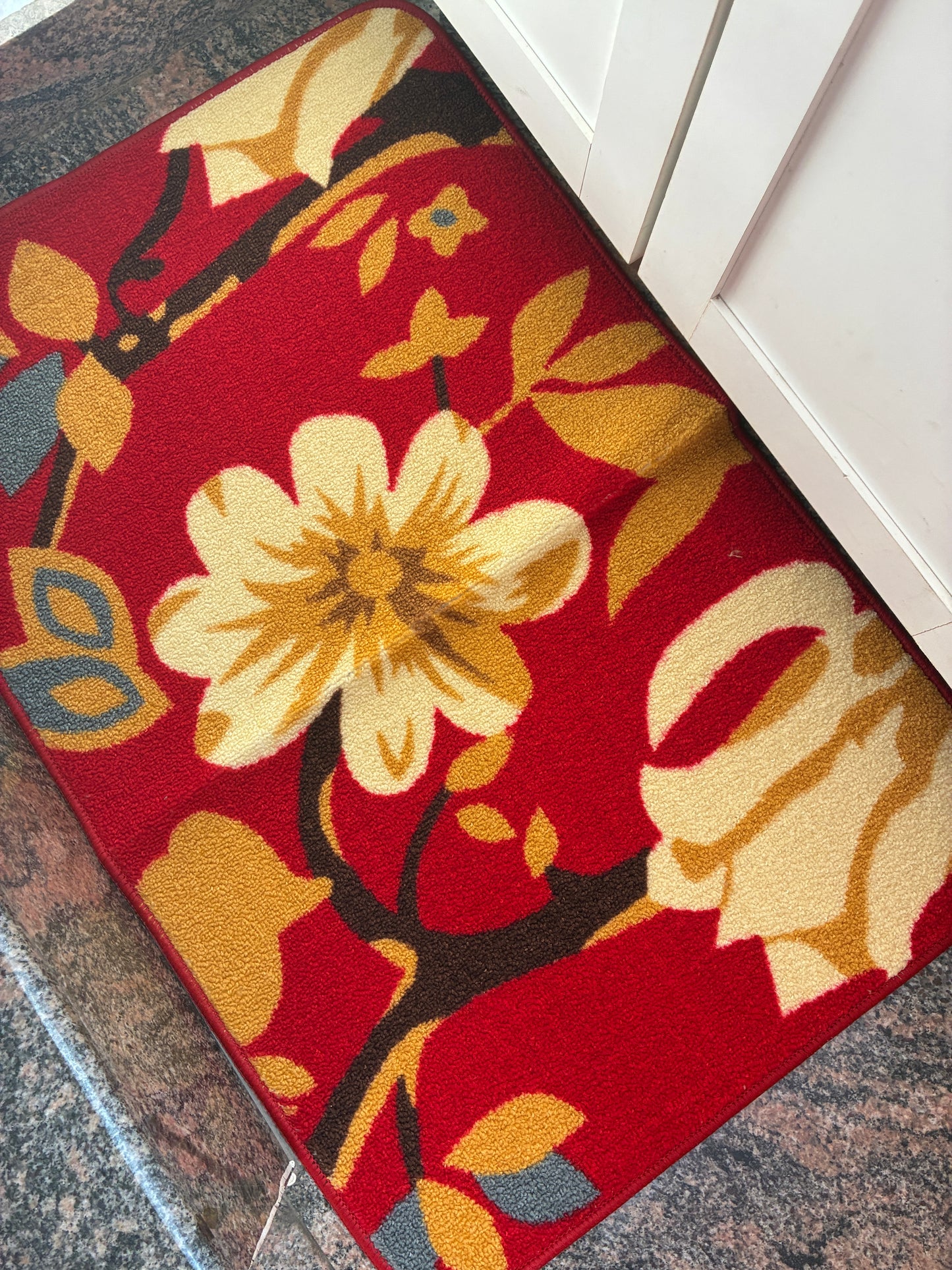 Floral Big Anti Slip Door Mat (88 x 58 cm)