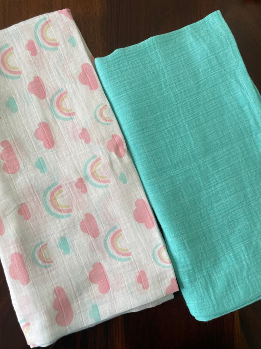 Muslin Bath Towel ( SET OF 2 )