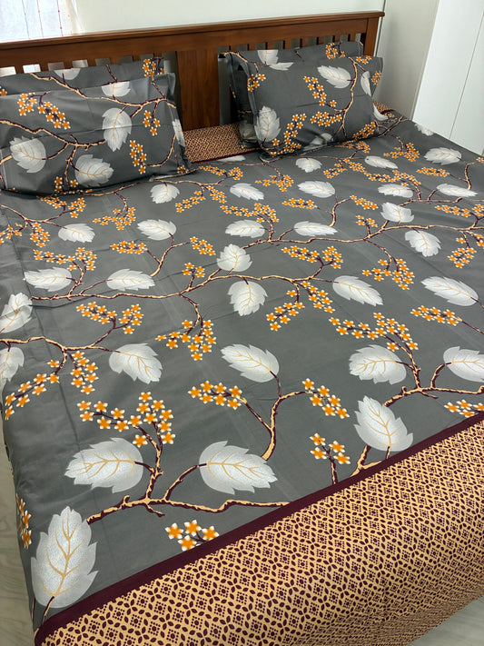 Premium Soft King Size Bedspread 110 x 120 inches With 4 Pillow Covers