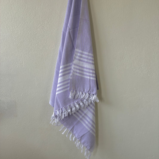 Purple Cotton Bath Towels