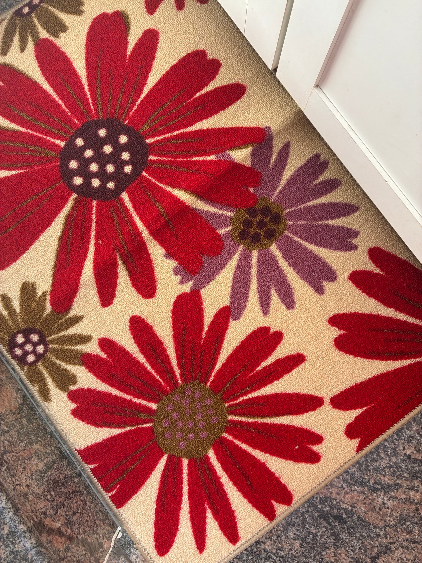 Floral Big Anti Slip Door Mat (88 x 58 cm)