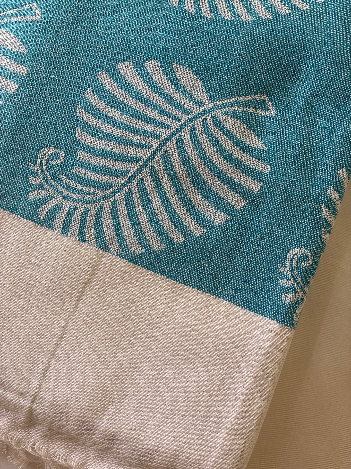 Blue Double Size Cotton Blanket