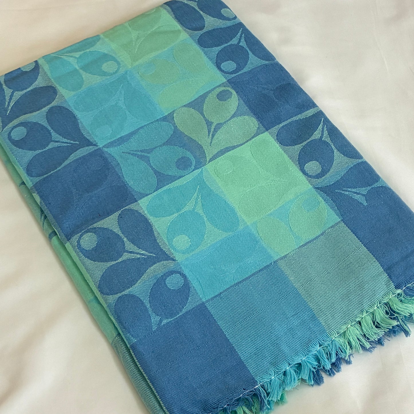 Double tone Blue Single Size Blanket / Throw