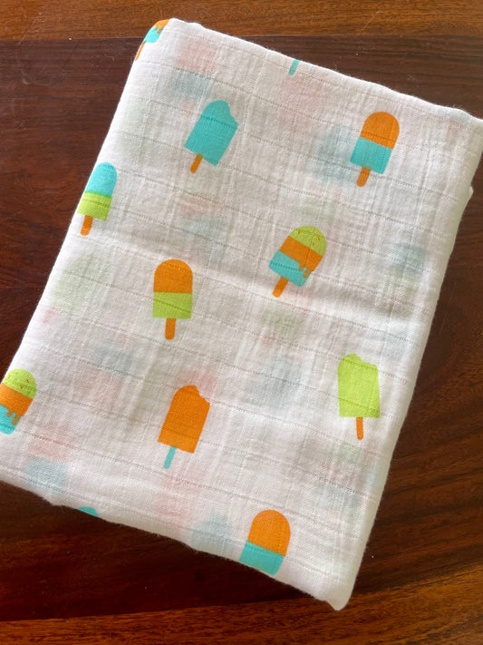 Popsicles Muslin Bath Towel