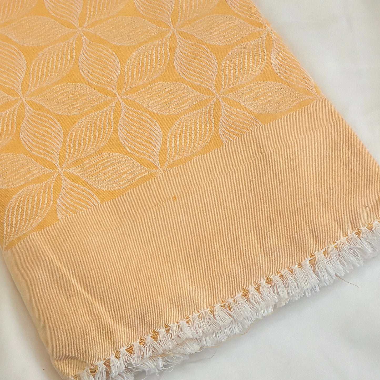 Yellow Floral Single Size Blanket / Throw