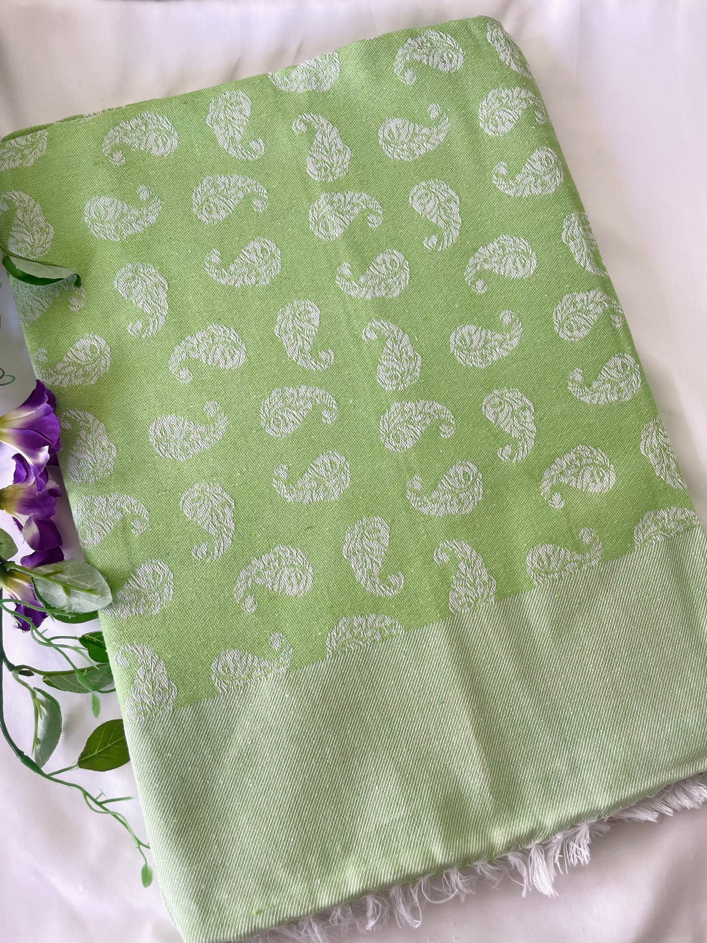 Pastel Green Blanket / Throw