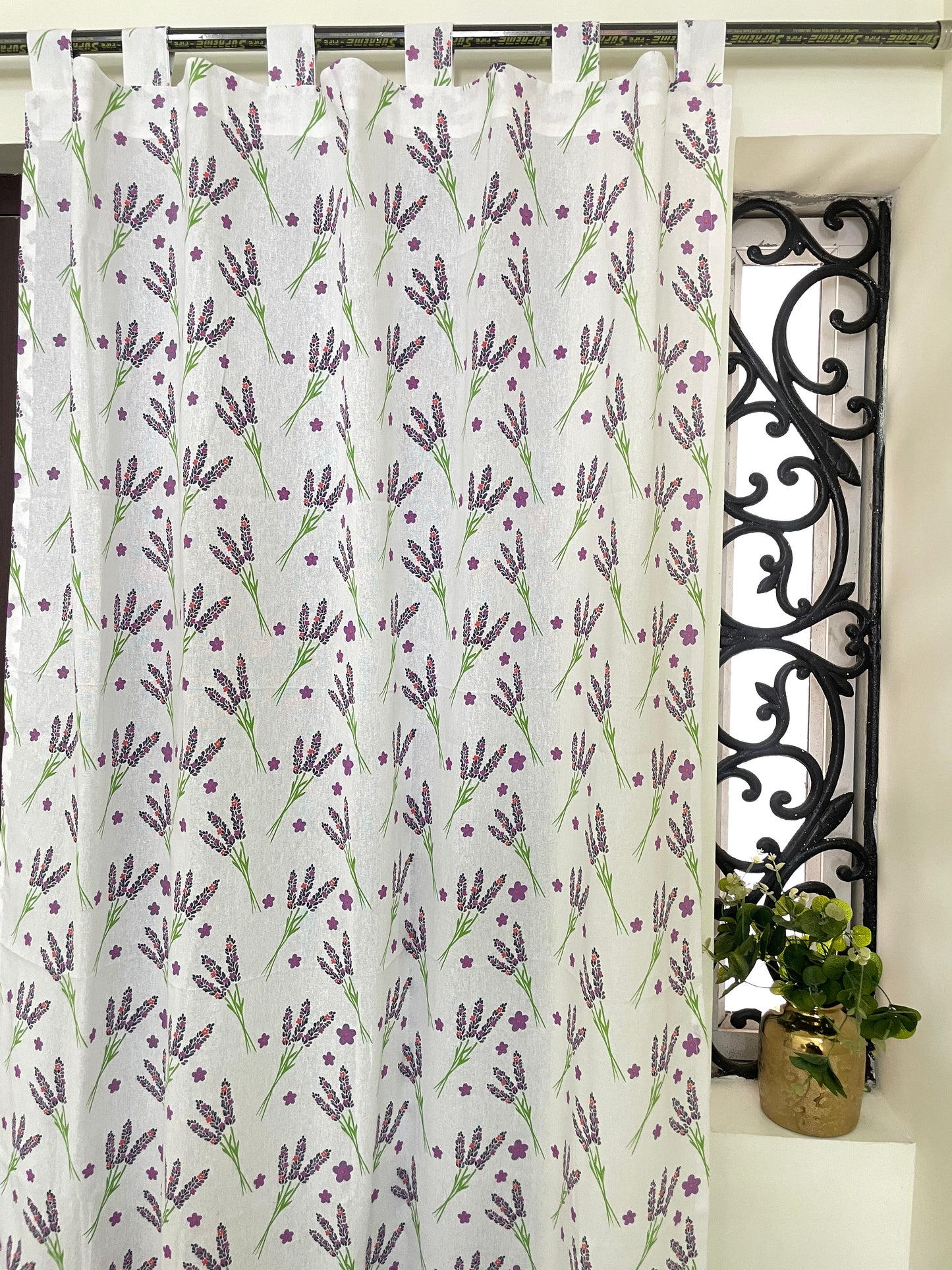 Purple Cotton Curtains