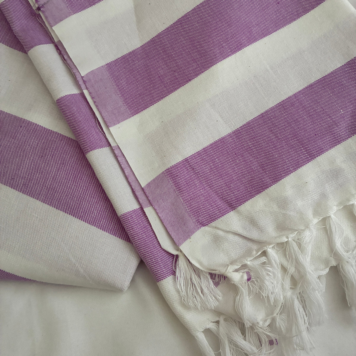 Purple Extra Long Cotton Bath Towel