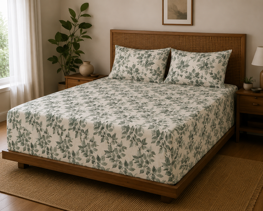 Super King Size Bedspread 120x 120 inches (2 PILLOW COVERS)