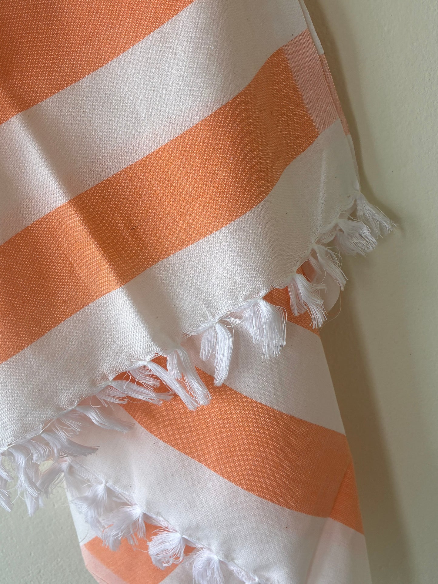 Orange Stripes Cotton Bath Towels