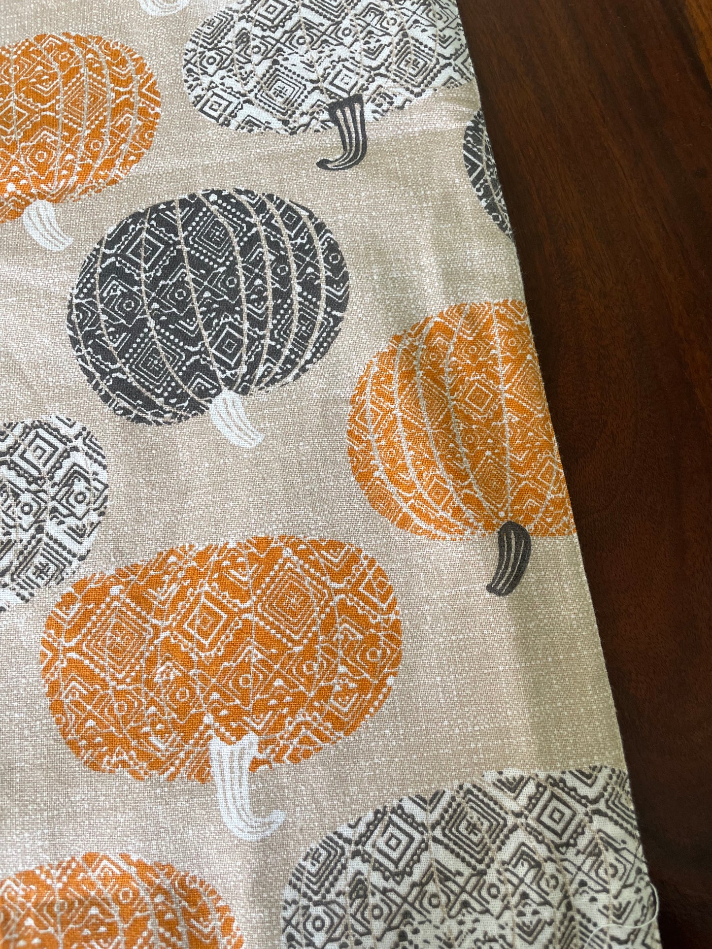 Pumpkin Table Runner 6 ft long