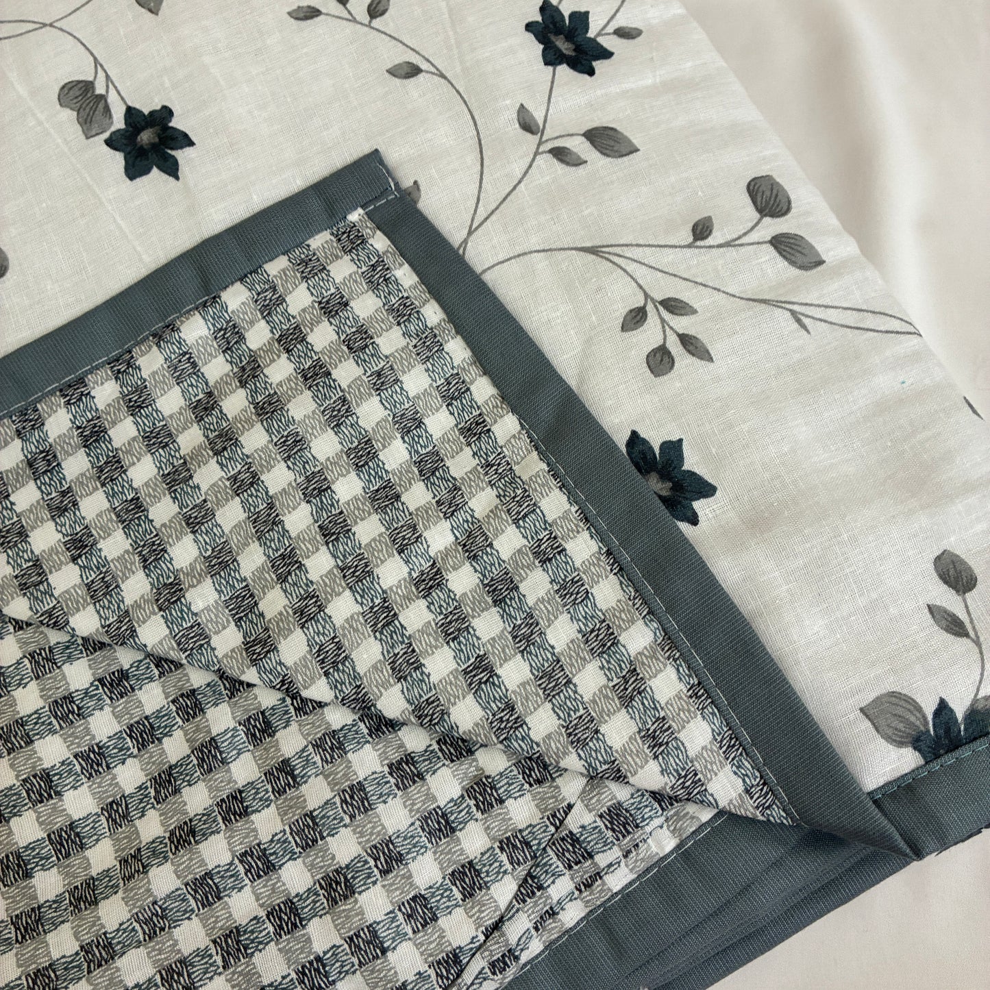 Midnight Bloom Reversible Cotton Double Size Dohar