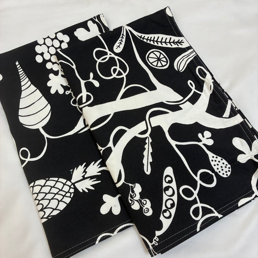 Black and White Cotton Pillow Covers