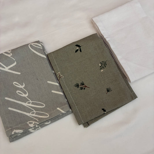 Printed Hand/Lunch Towels (Set of 3)
