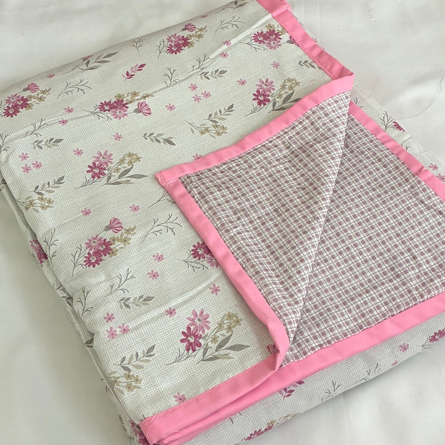 Blush Bloom Reversible Cotton Double Size Dohor