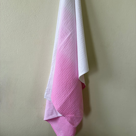 Premium Pink Ombre Cotton Bath Towels