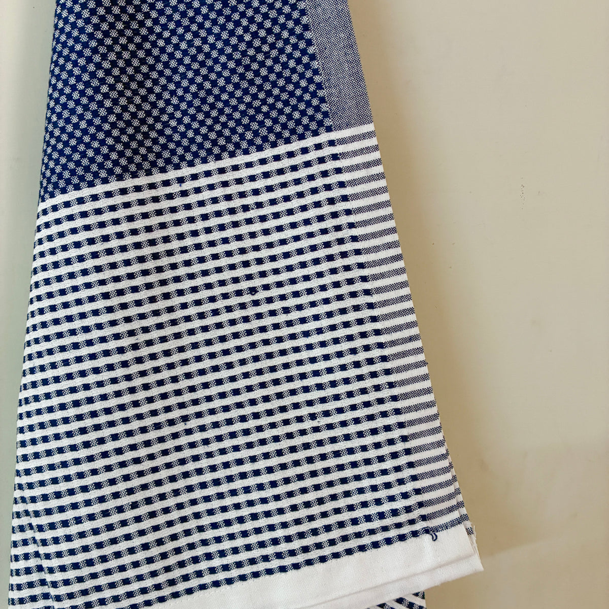 Navy Blue Cotton Bath Towels