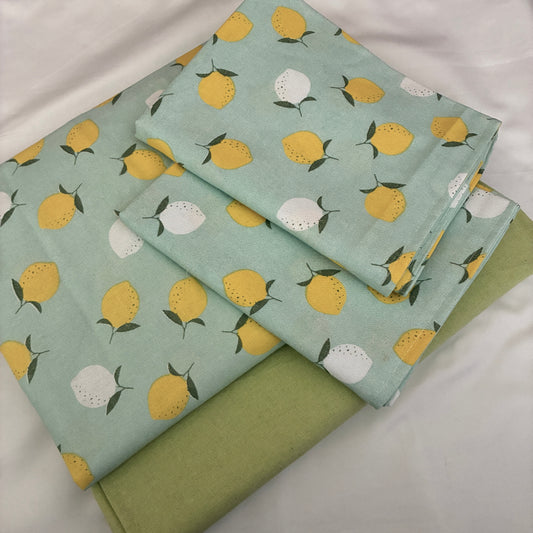 Lemon King Size Cotton Bedspread 100x110 in