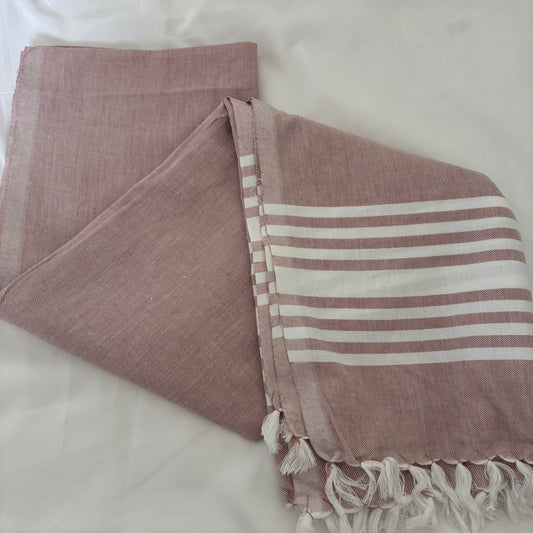 Brown Extra Long Cotton Bath Towel