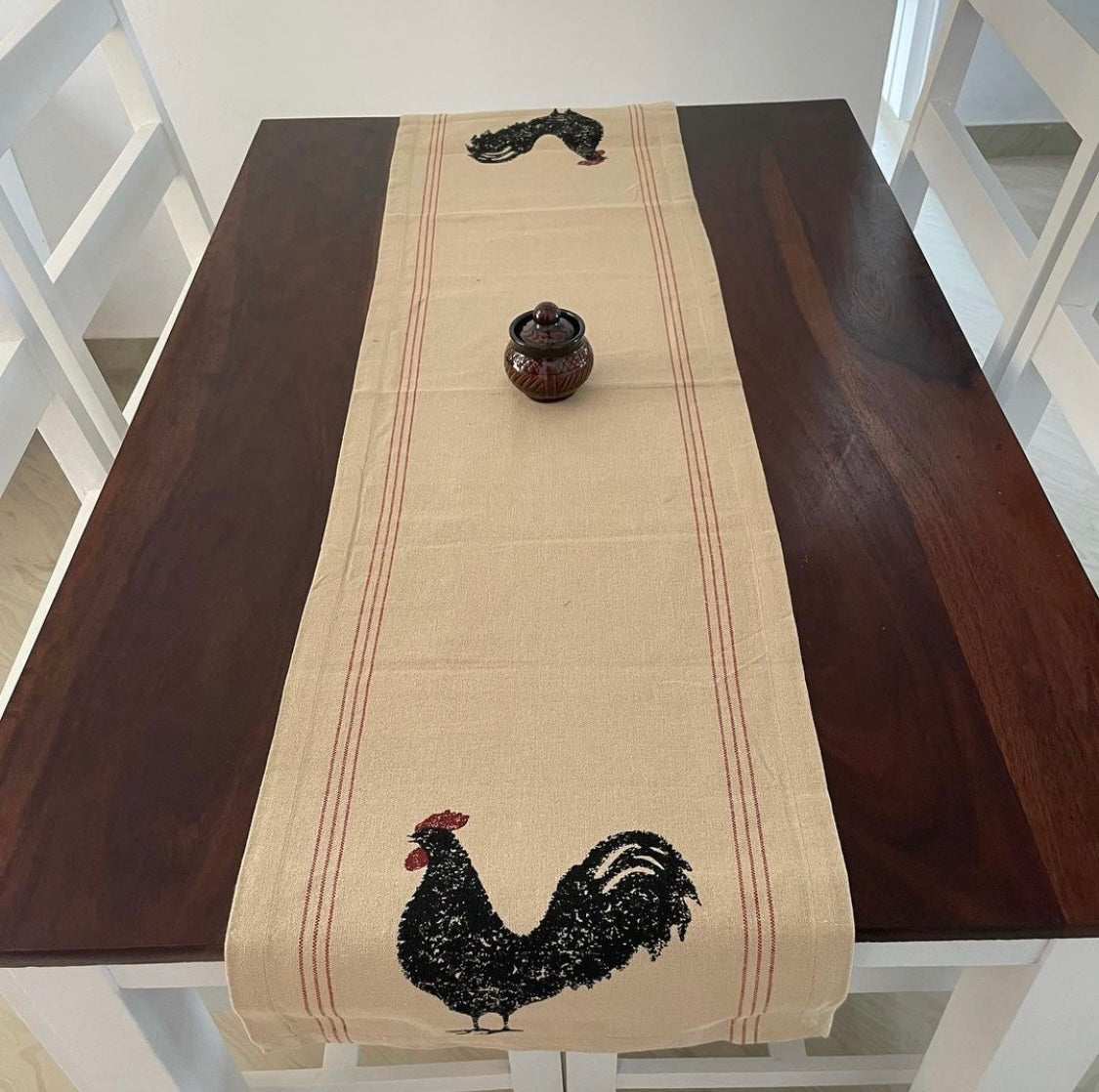 Rooster Table Runner 4 ft long