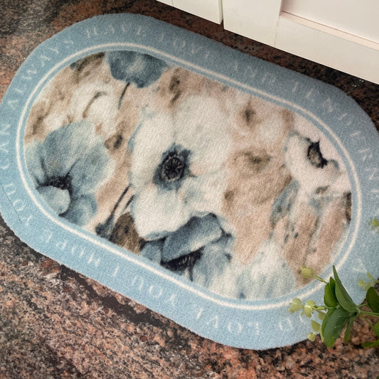 Floral Floor Mat