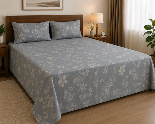 Super King Size Bedspread 120x 120 inches (2 PILLOW COVERS)