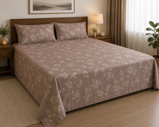 Super King Size Bedspread 120x 120 inches (2 PILLOW COVERS)