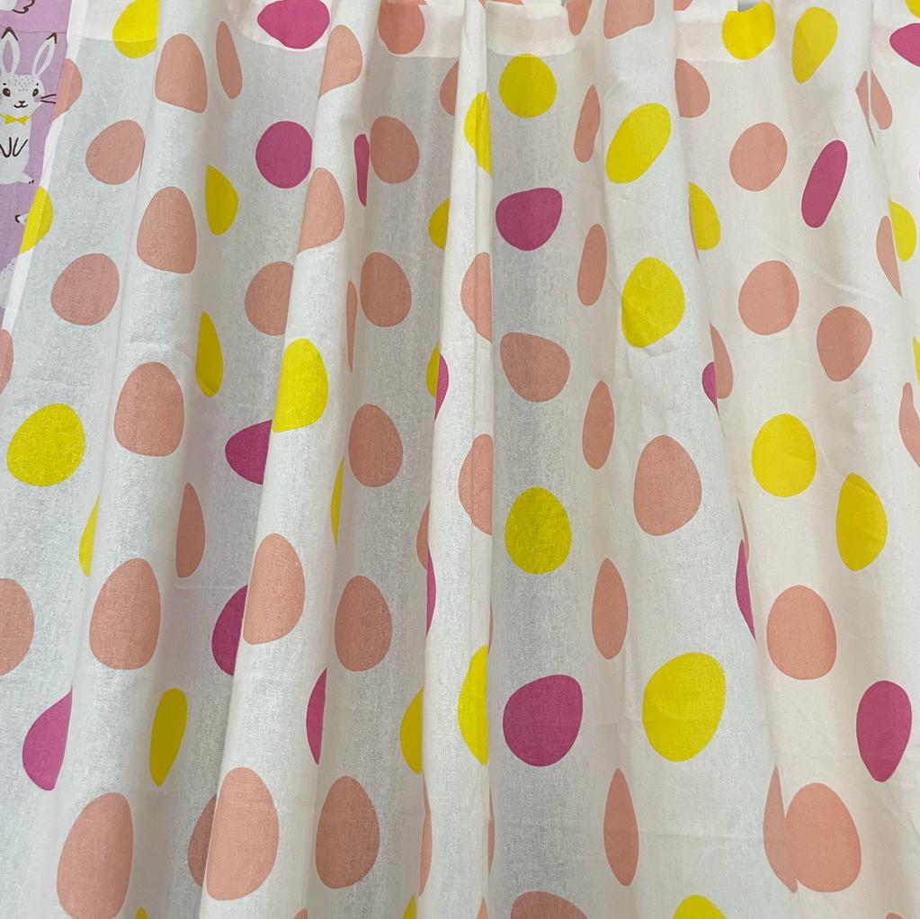 Colourful polka Cotton Curtains