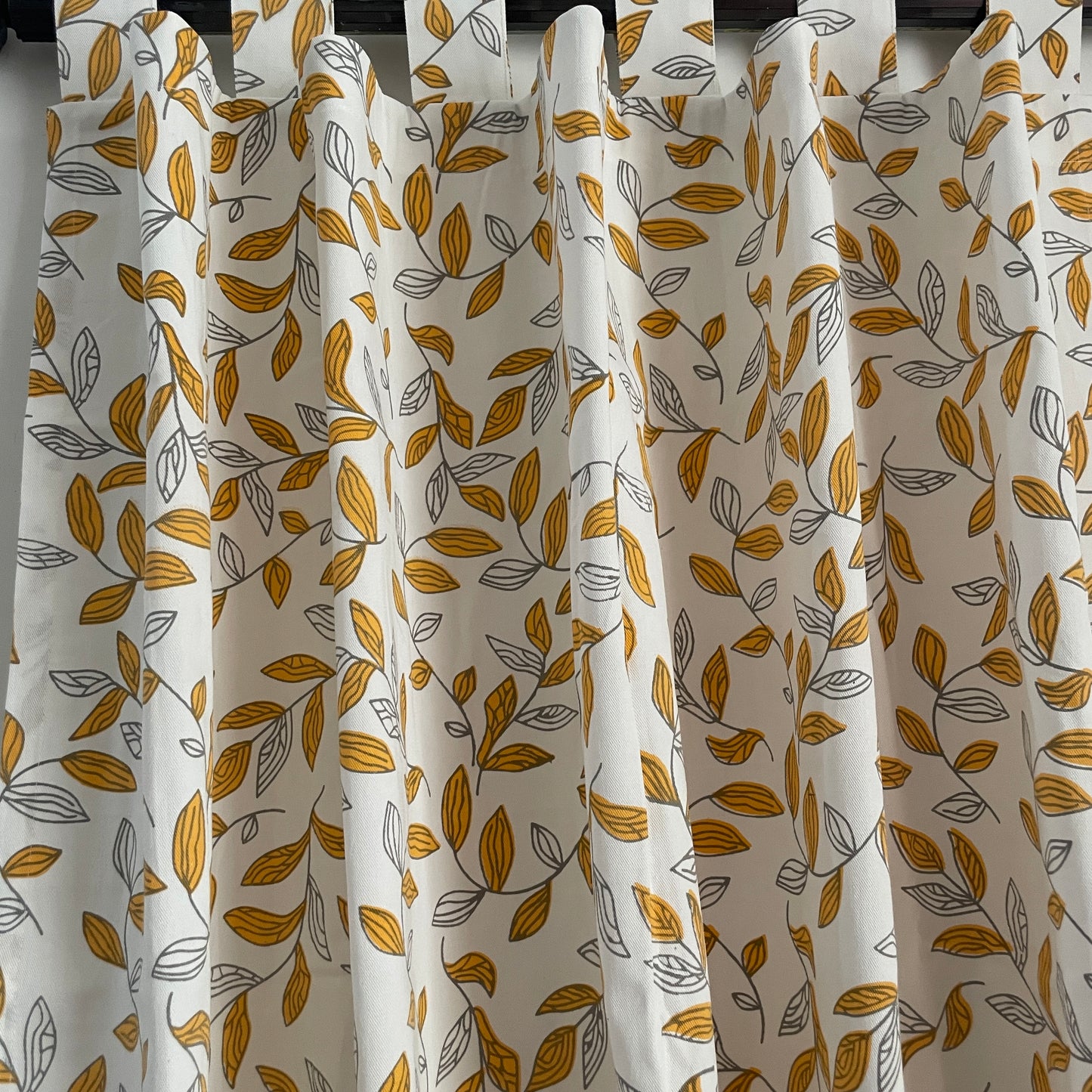 Tangerine leaf Cotton Curtains