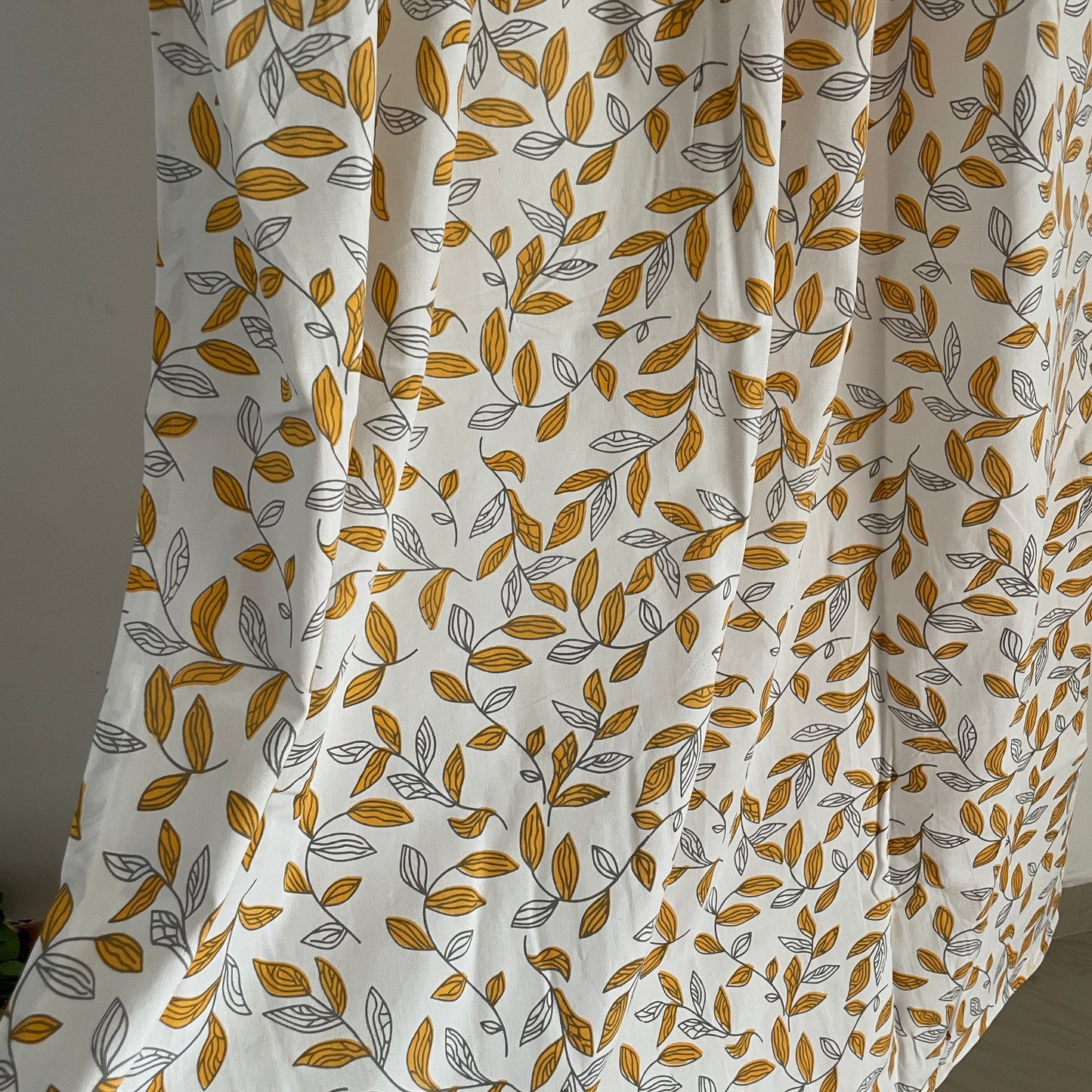 Tangerine leaf Cotton Curtains