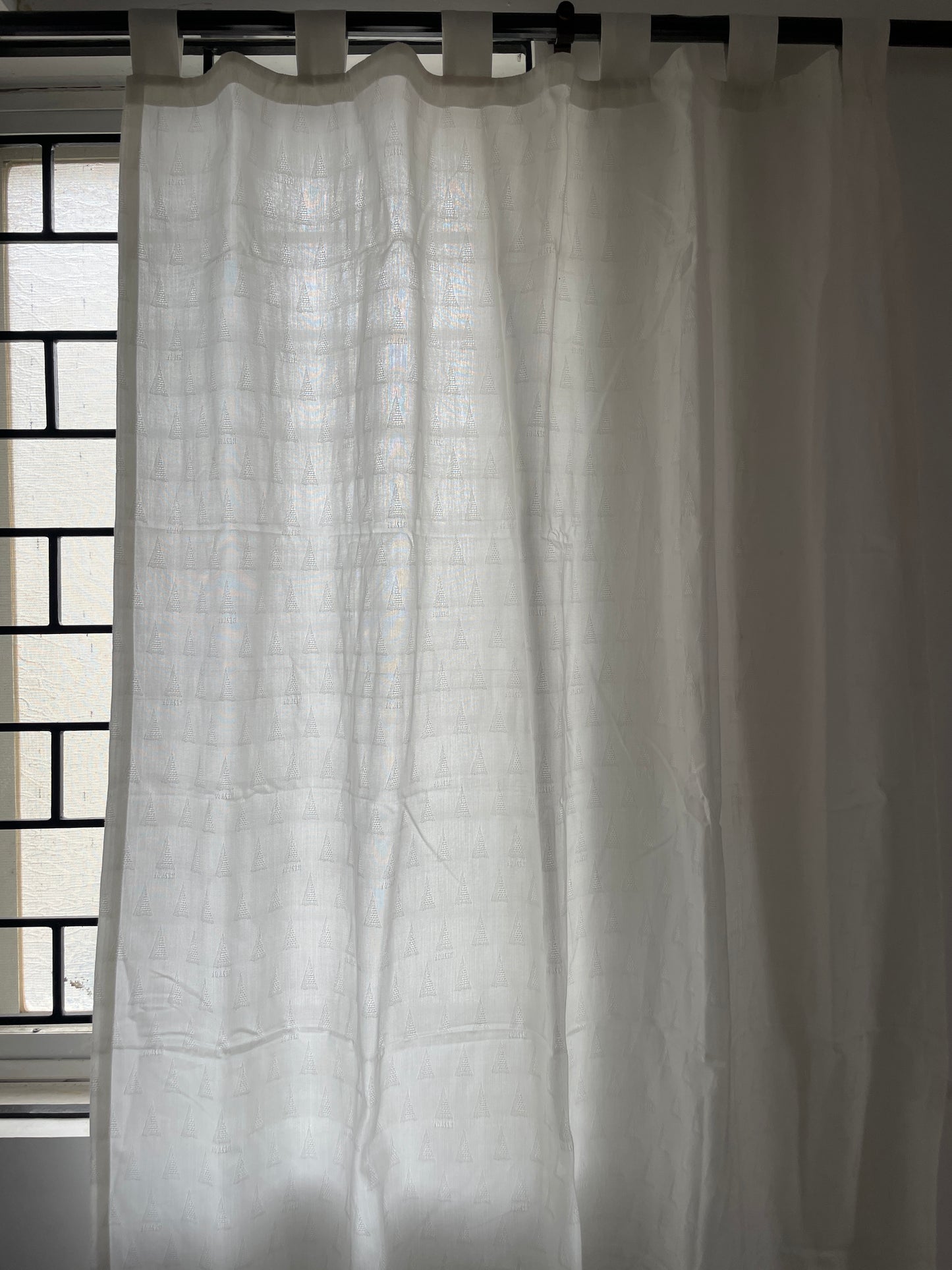 White Solid Cotton Curtains