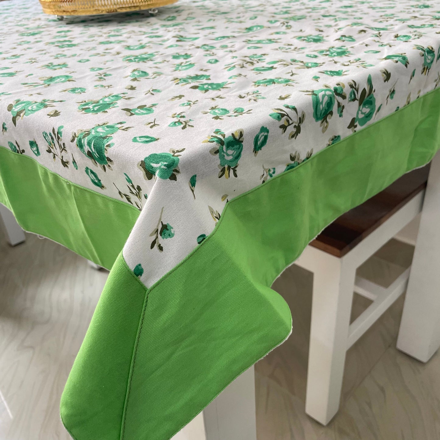 Green Floral Table Covers