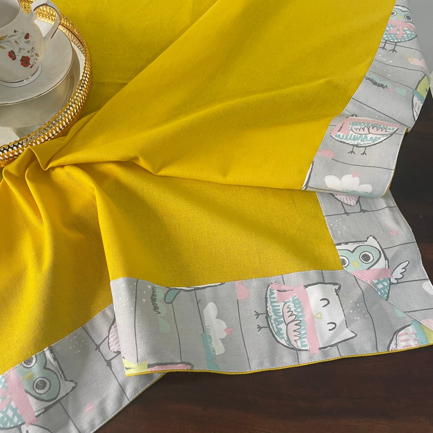 Yellow Plain Table Covers